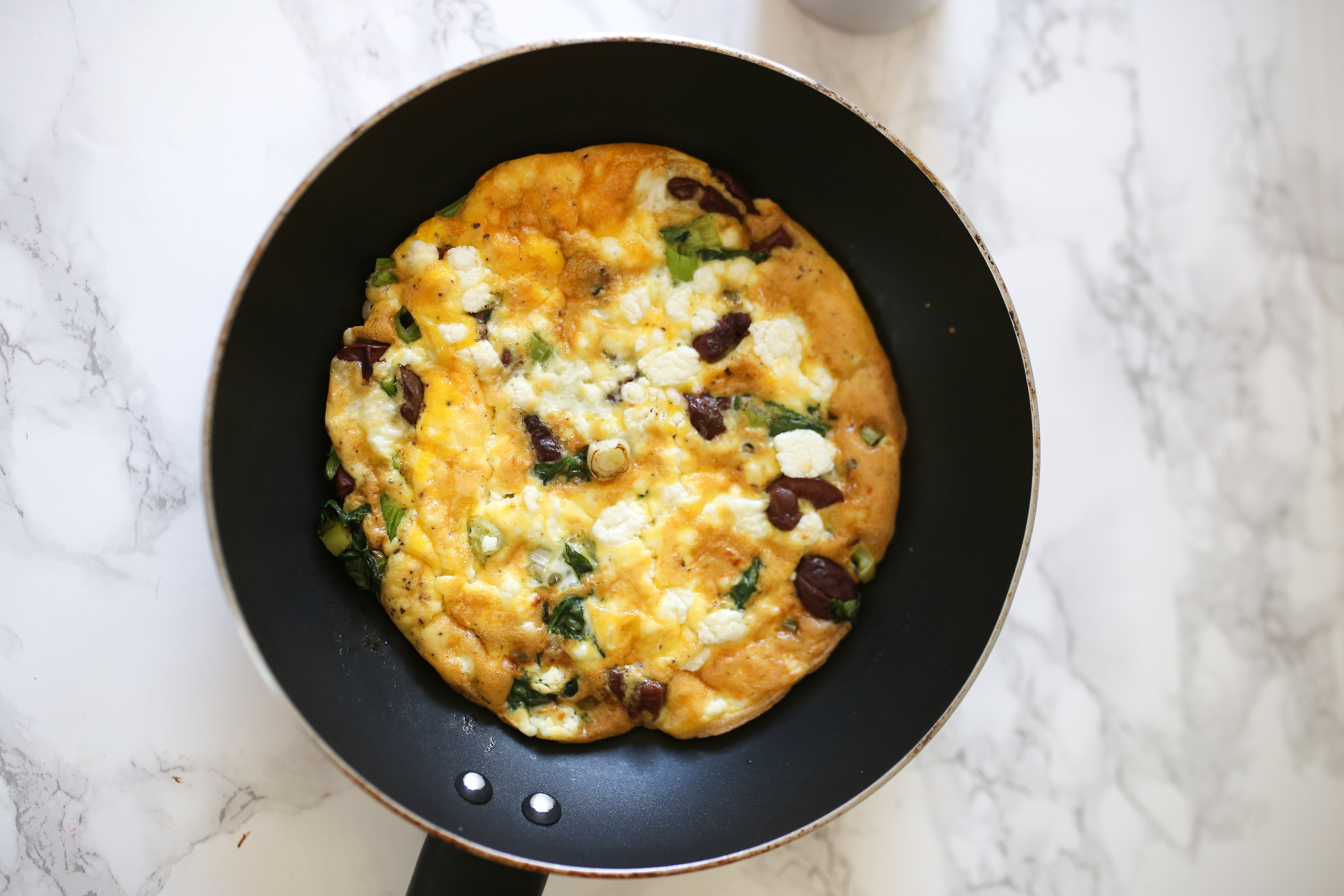 frittata with goat cheese