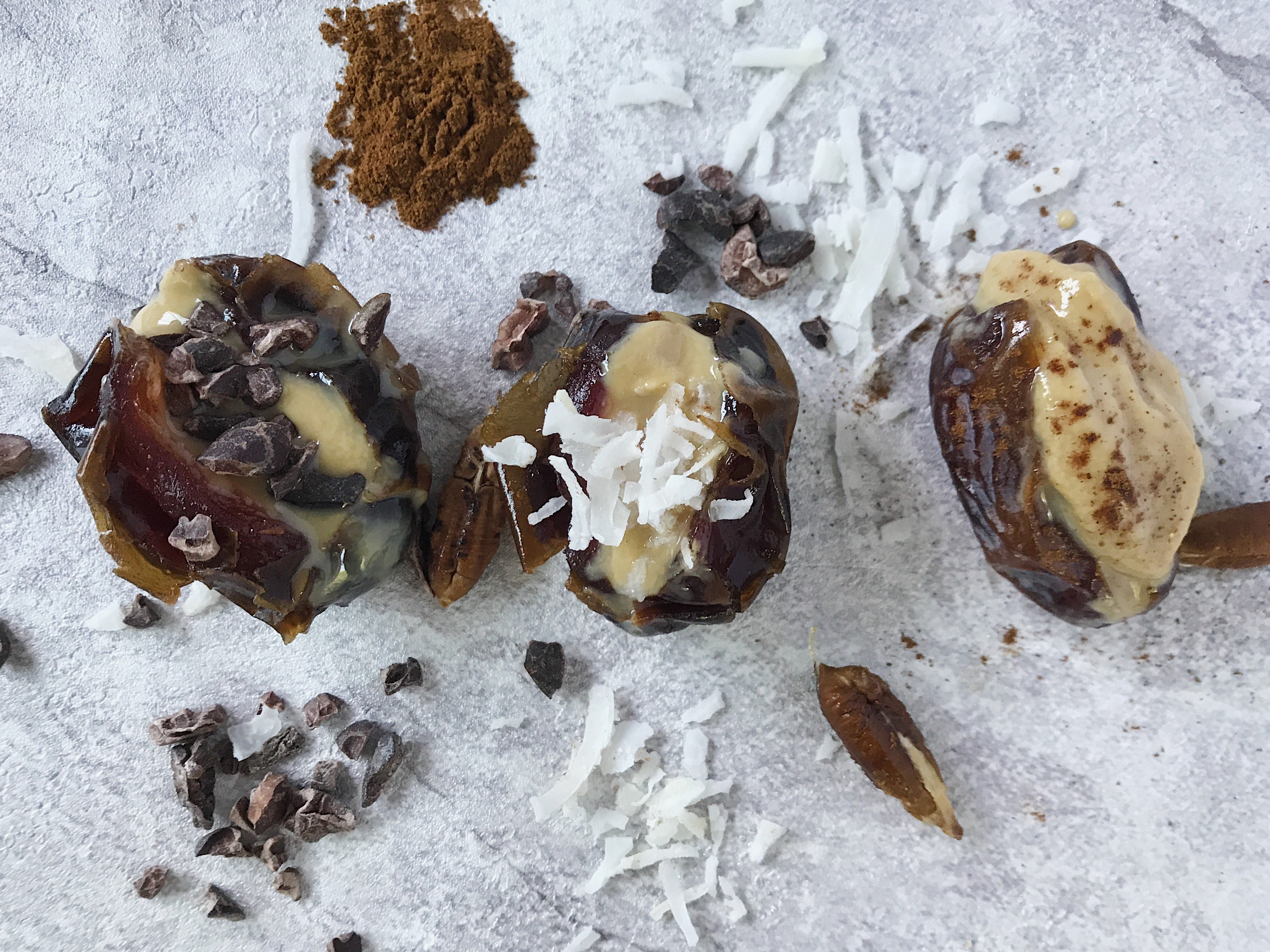 Dates stuffed with nut butter | What are Good Foods to Eat Before a Run