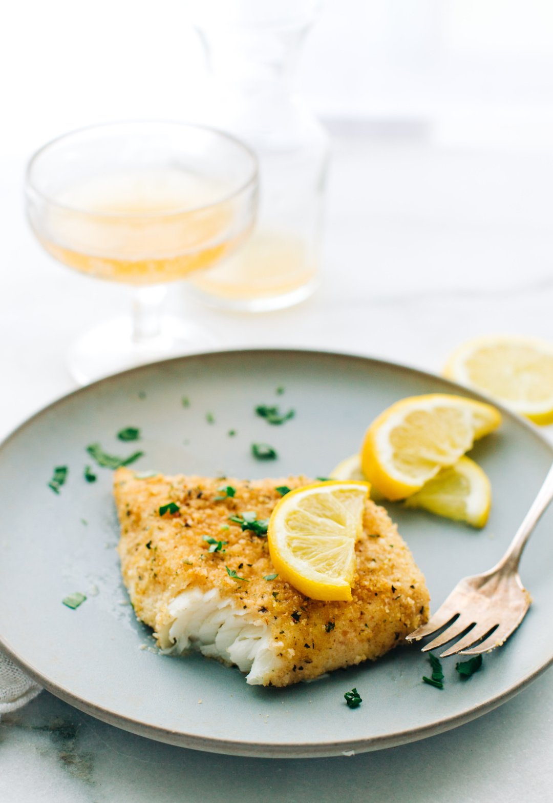 Baked Halibut with Bread Crumbs Recipe - A Foodie Stays Fit