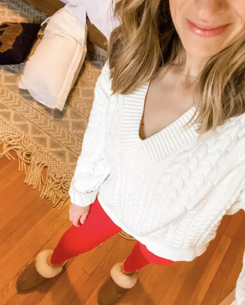 red jeans | February Outfit Roundup