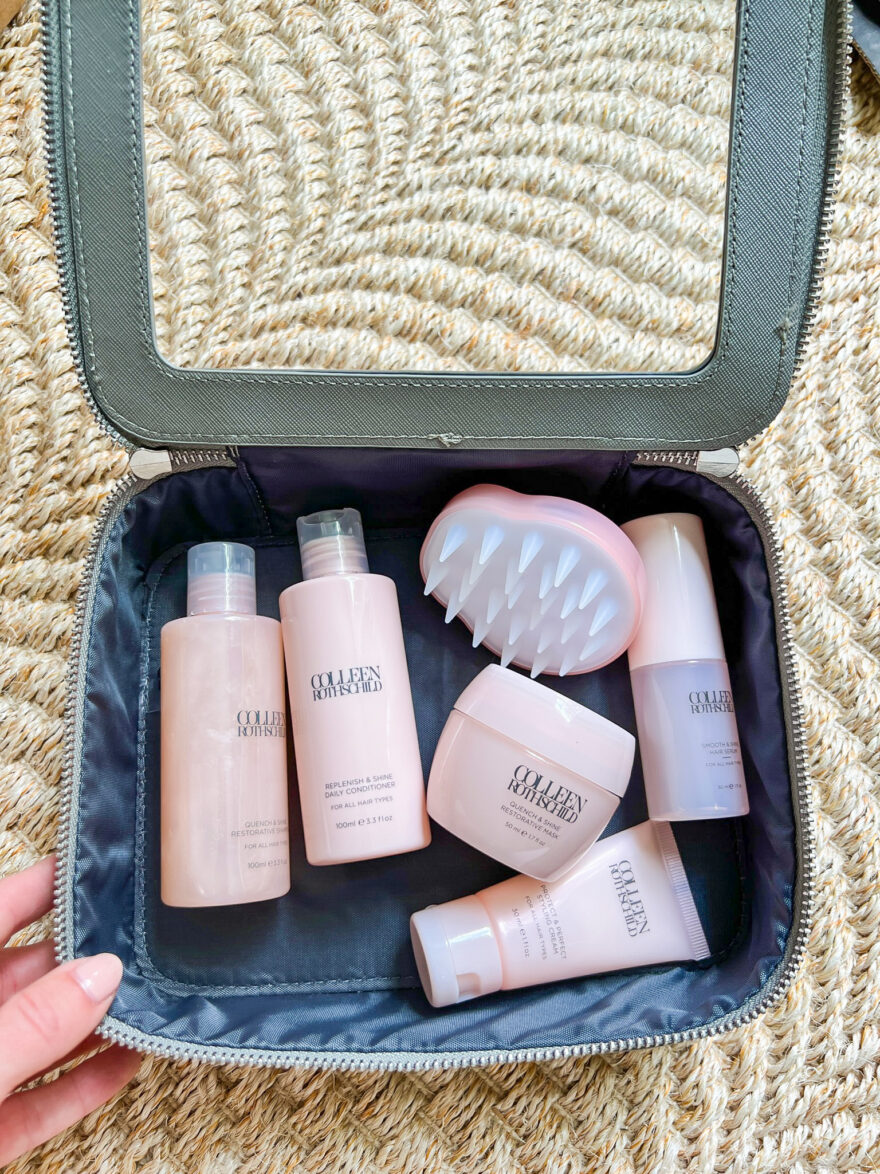 hair care travel set from the Colleen Rothschild Skincare 