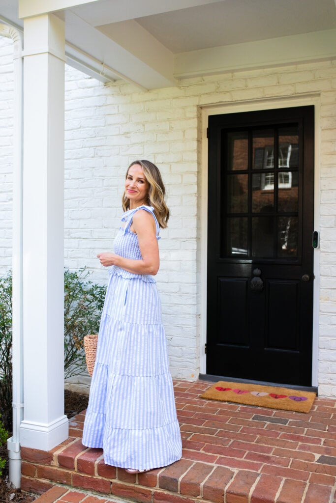 TeriLyn Adams wearing Summer Stripe Maxi Dress with Pockets from Favorite Spring Amazon Dresses