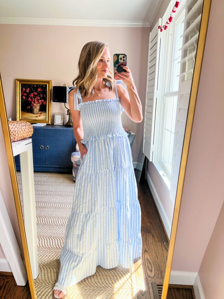 R.Vivimos Striped Maxi | My Favorite Easter Dresses Under $100
