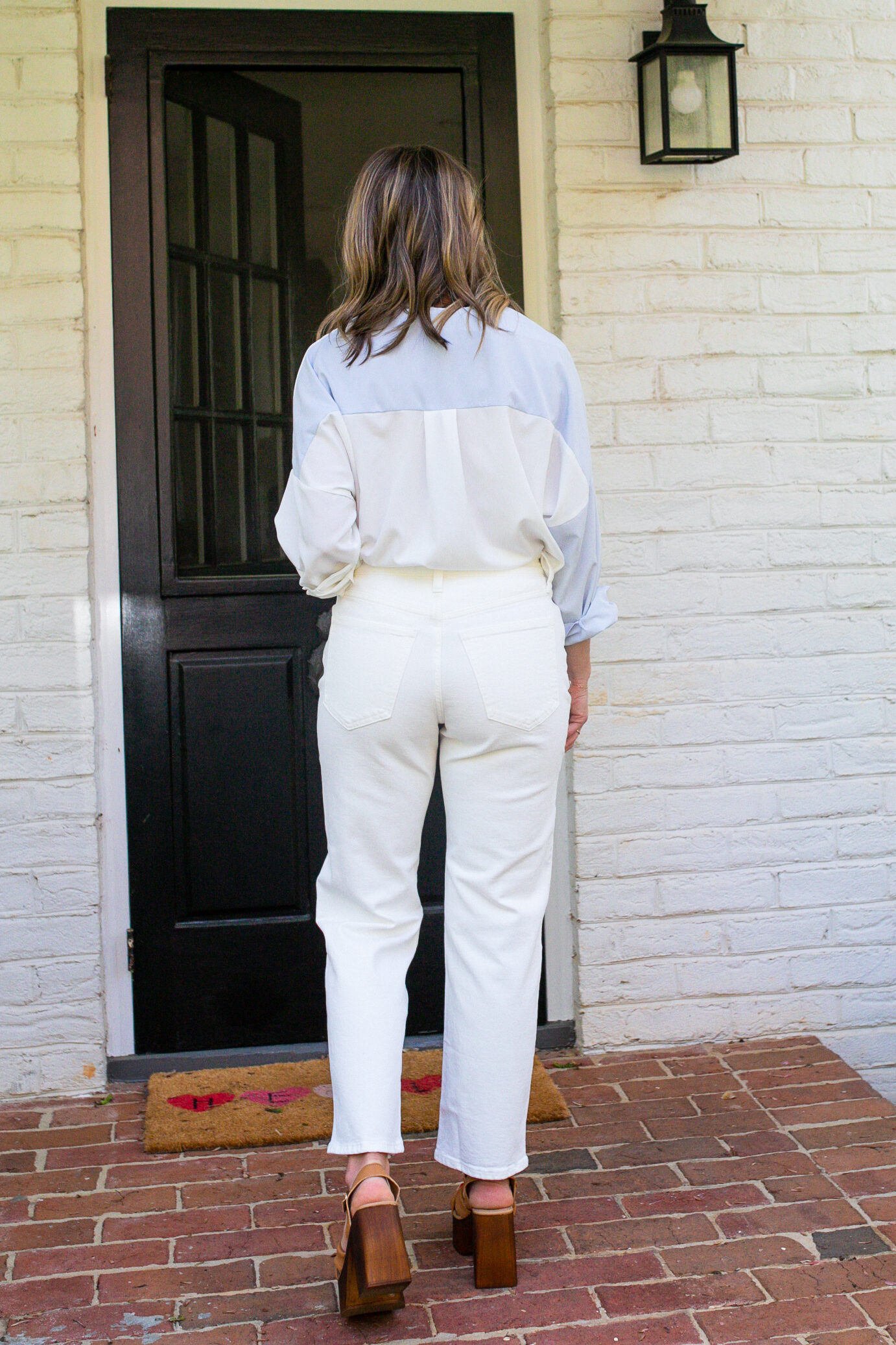 Perfect Vintage Straight Jean in Tile White