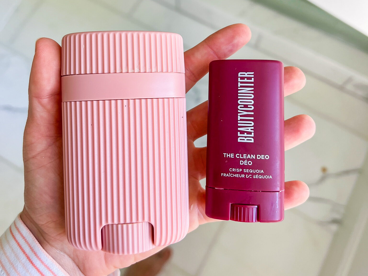 Beautycounter Deodorant full size and mini travel size