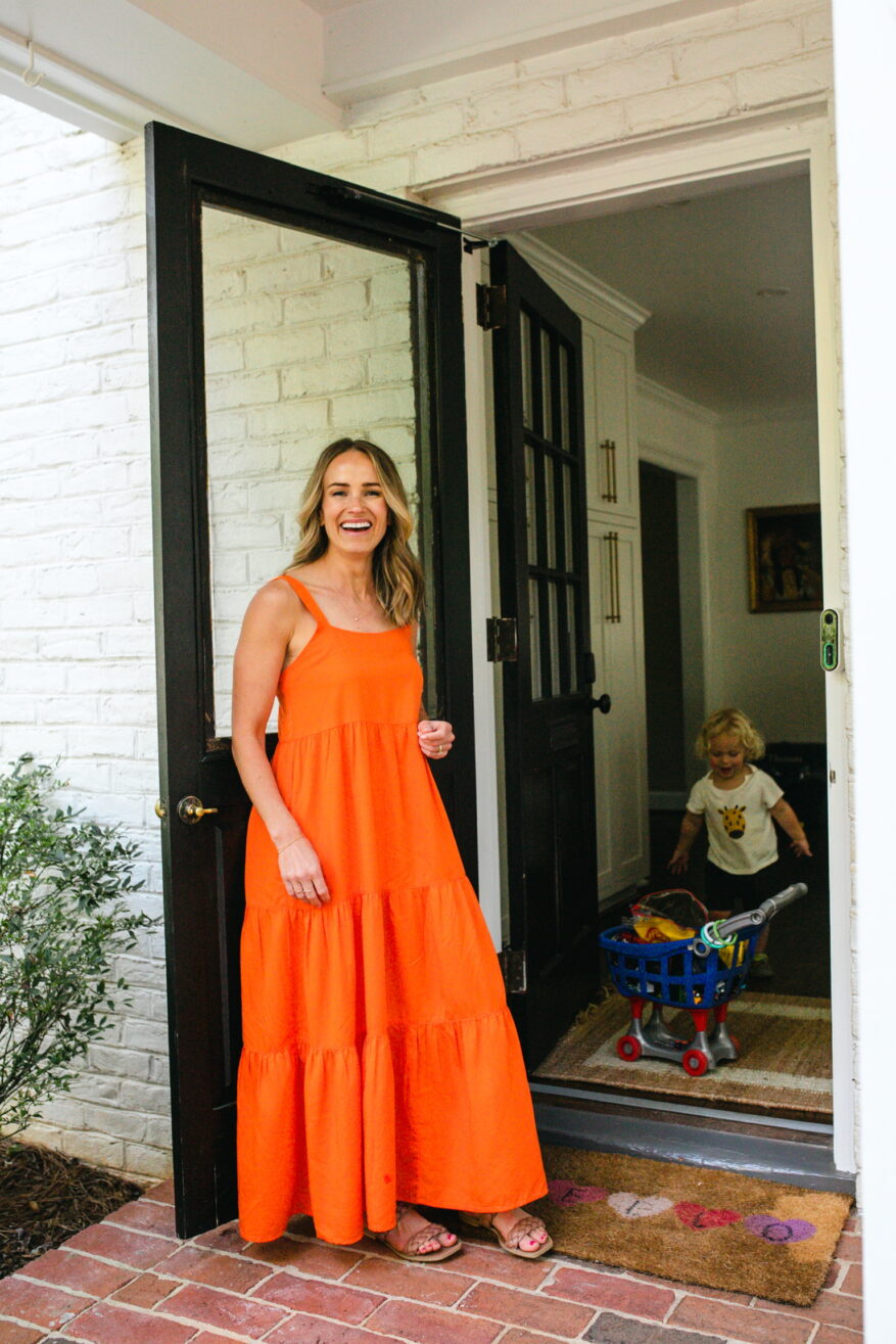 Last Months Amazon Best-Sellers - Tiered orange maxi dress