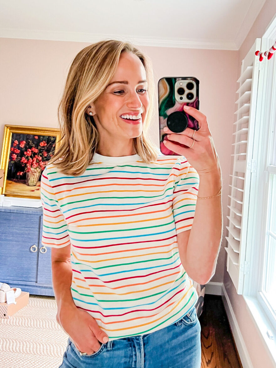 Amazon Colorful Stripes Tee | Last Months Amazon Best-Sellers