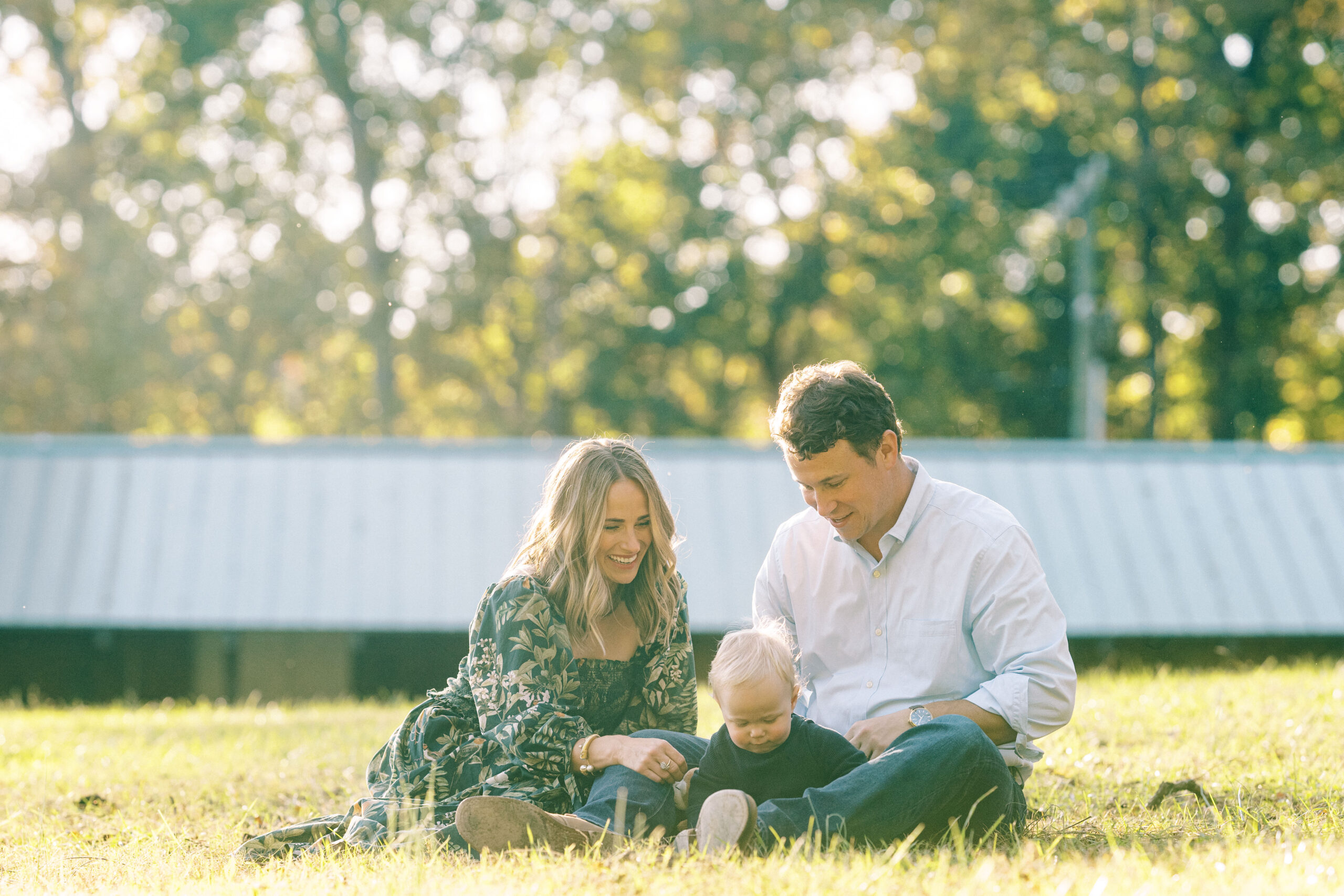 Woman with her family sharing Best Dresses for Fall Family Photos