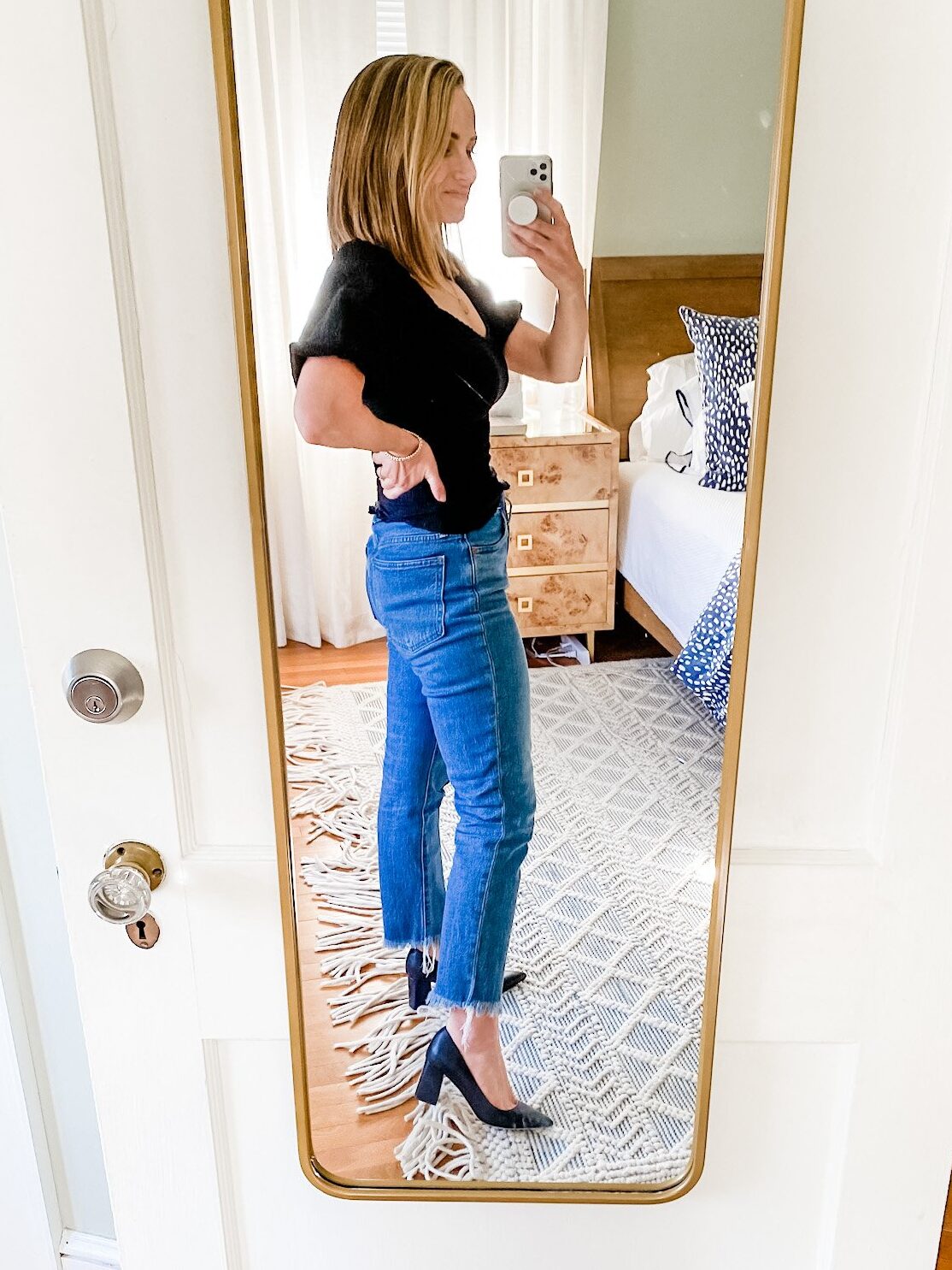 TeriLyn Adams wearing The Perfect Vintage Jean from Madewell Jeans 