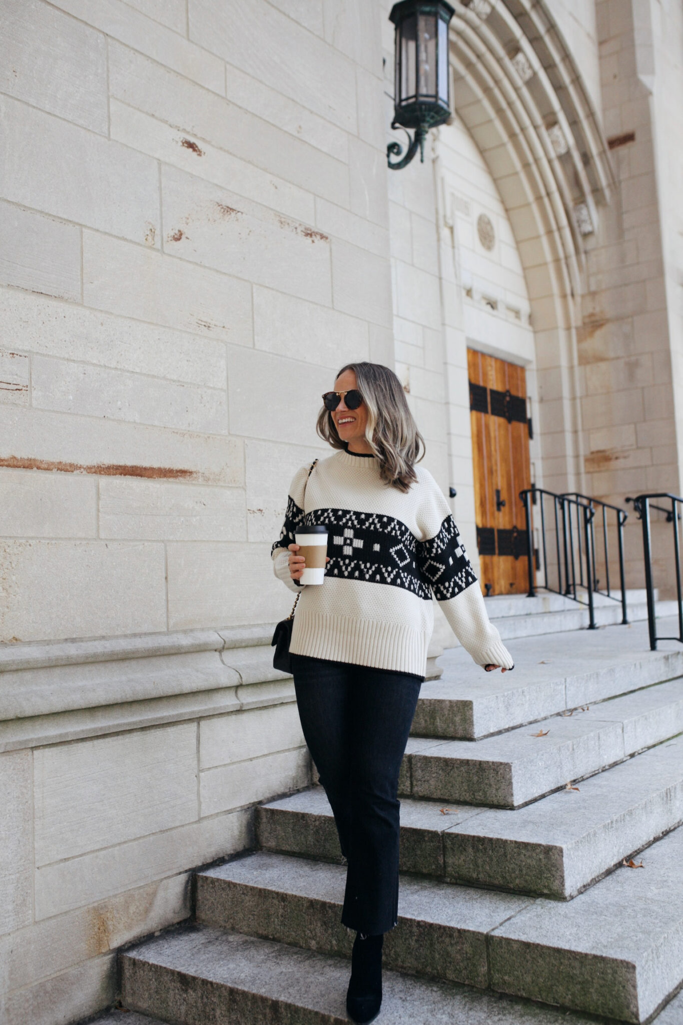 Festive Fair Isle Knit Sweater for Cozy Holiday Style main image 1
