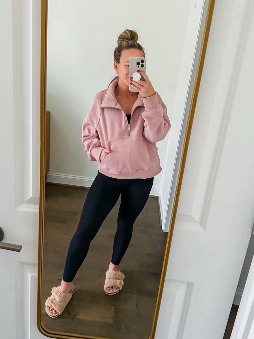 TeriLyn Adams wearing Amazon Scuba Lookalike Pullover