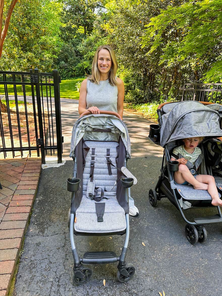 Woman with Zoe stroller