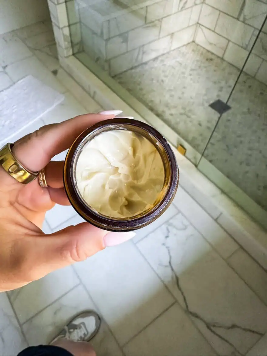 Oliveda Face Cream Inside Jar