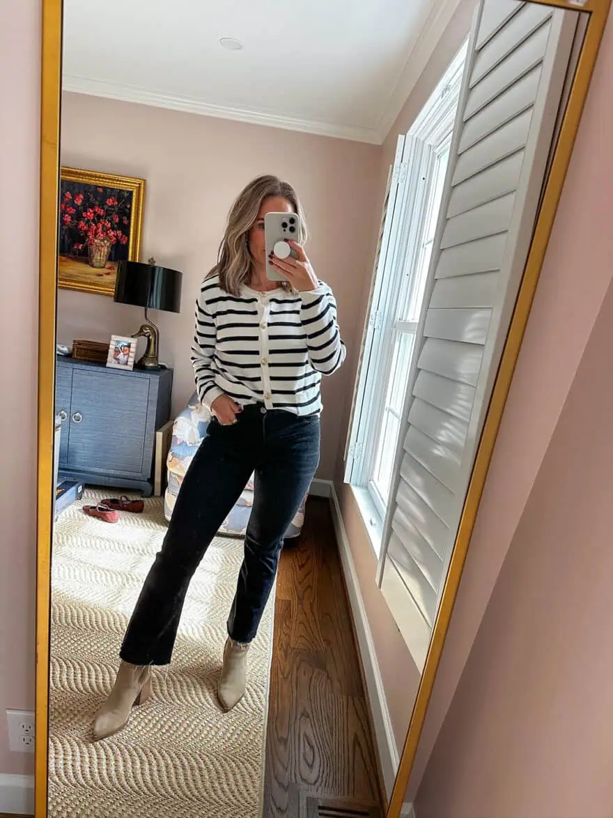 Ankle boots jeans outfit on sale