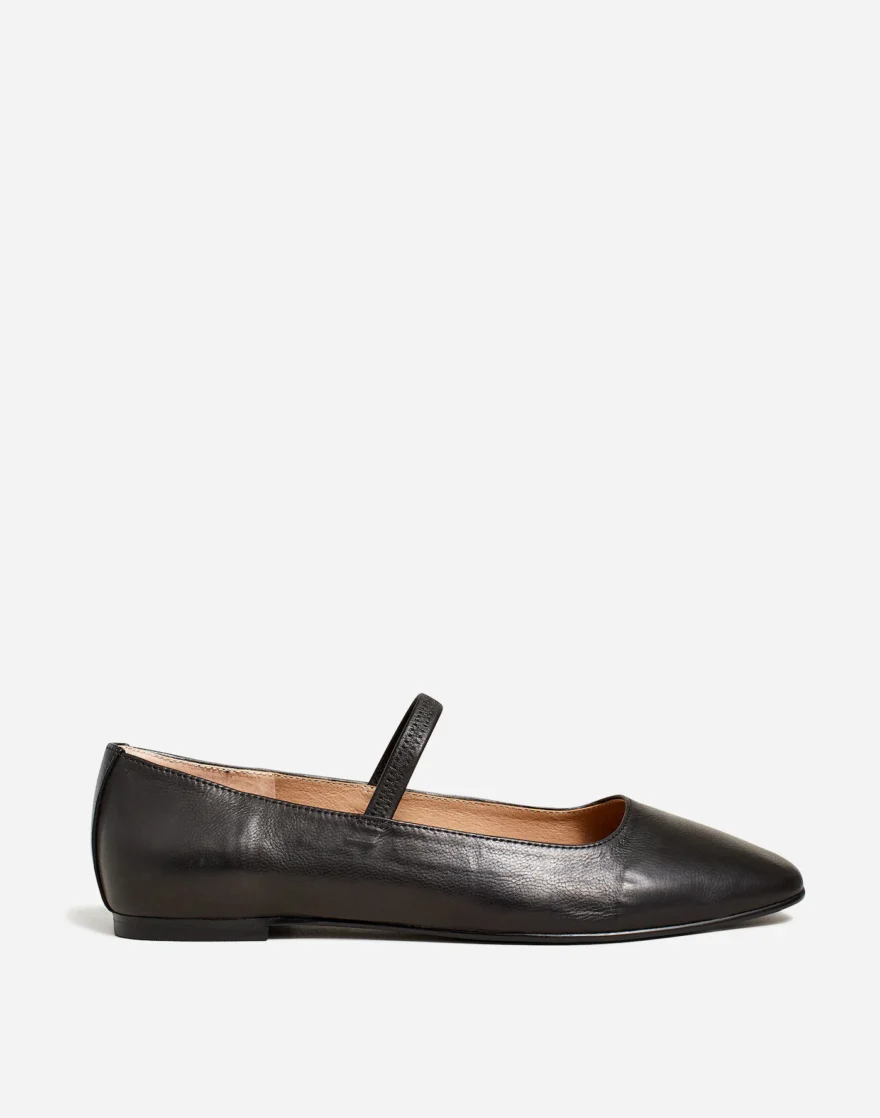 Madewell Greta ballet flat with elastic strap for extra support