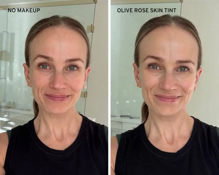Olive Rose Skin Tint Before and After
No-MakeUp MakeUp