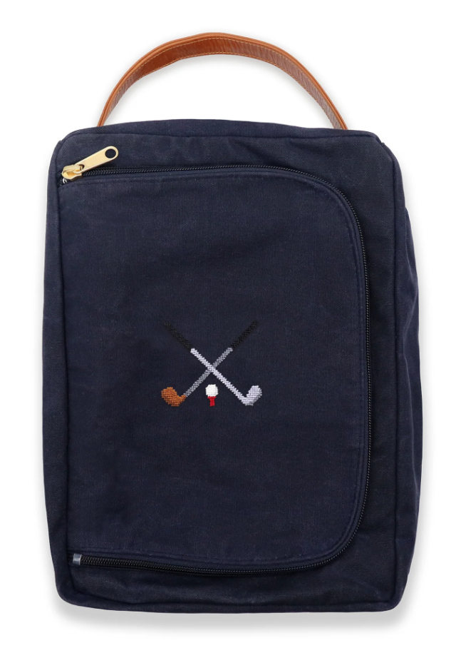 Smathers & Branson Crossed Clubs Shoe Bag