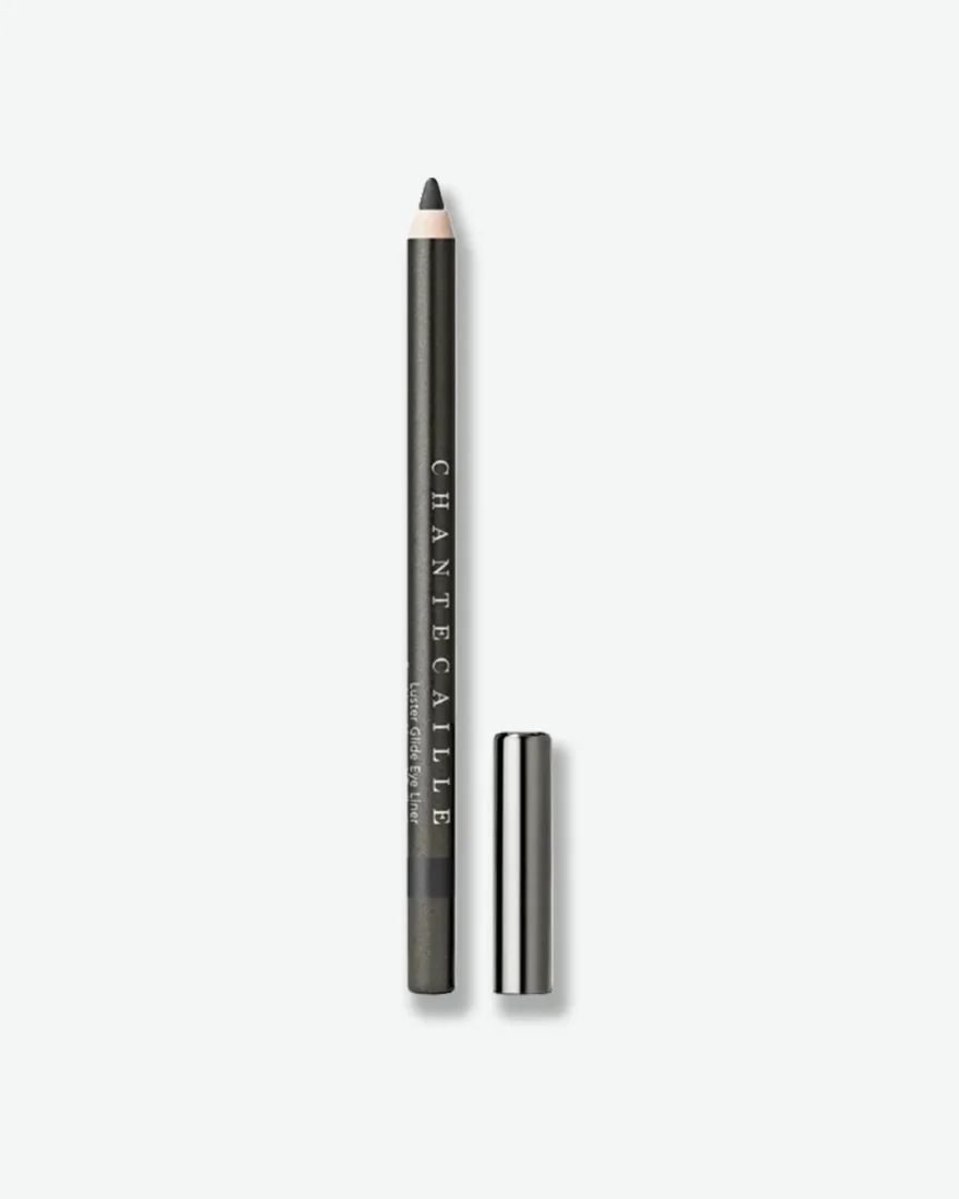 Chantecaille Luster Glide Silk Infused Eyeliner pencil, uncapped, charcoal shade
