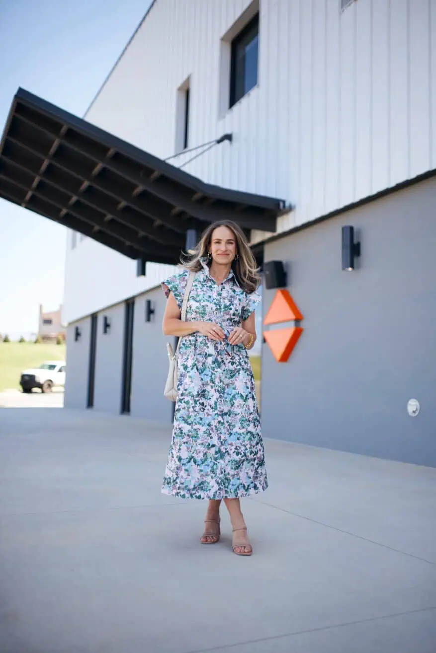 Woman wearing dress at church