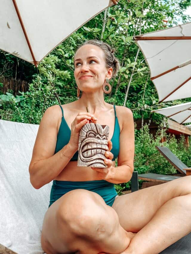 Woman wearing swimsuit