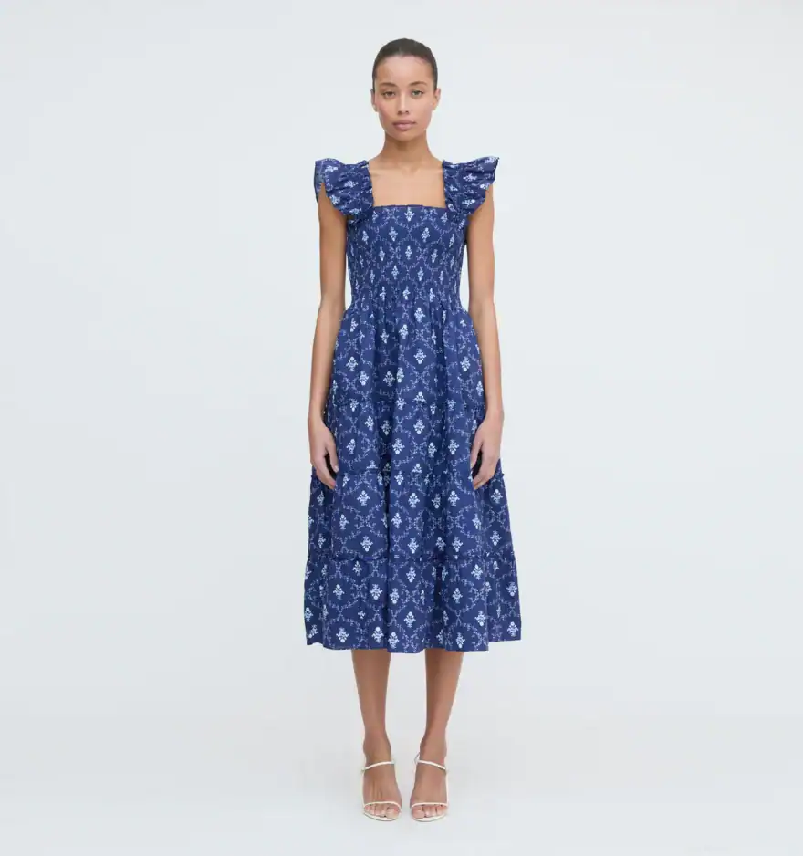 woman wearing Hill House Ellie Nap Dress