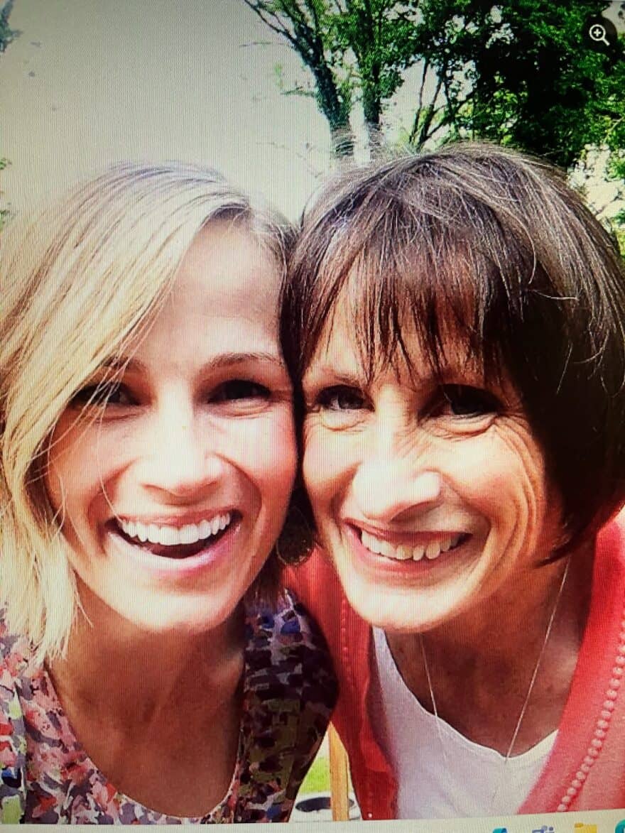 Two women taking a selfie