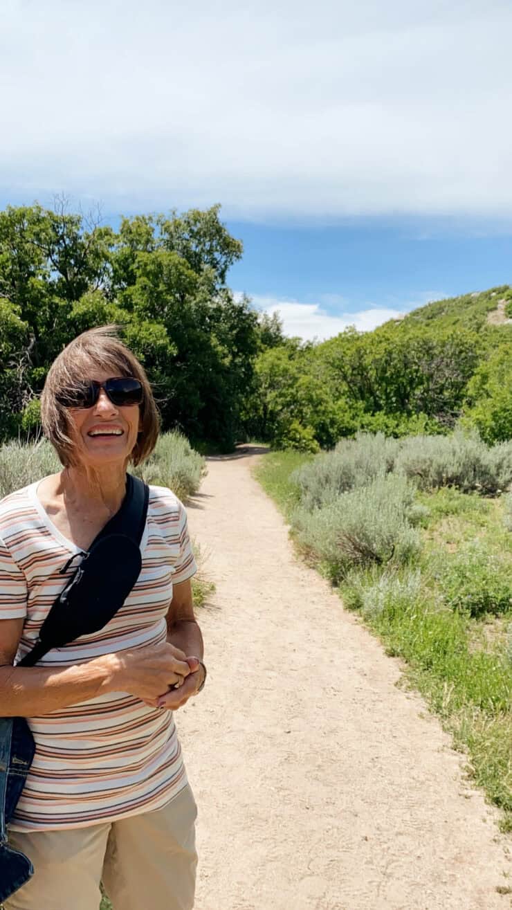 Woman on a hike