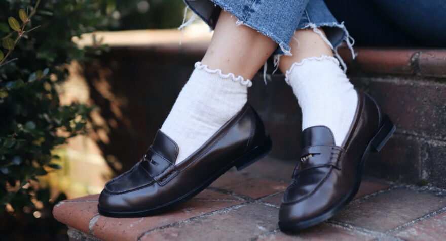 TeriLyn Adams close up loafers with socks