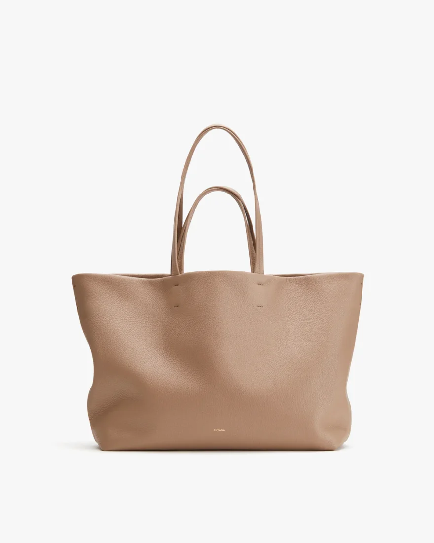Cuyana cappuccino leather Classic Easy Tote