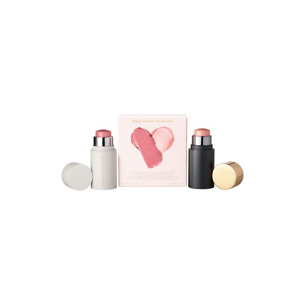 Westman Atelier Baby Cheeks blush and highlight duo with box, product shot