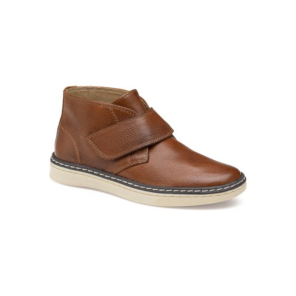Johnston & Murphy McGuffey chukka boot in brown leather, kids, product shot