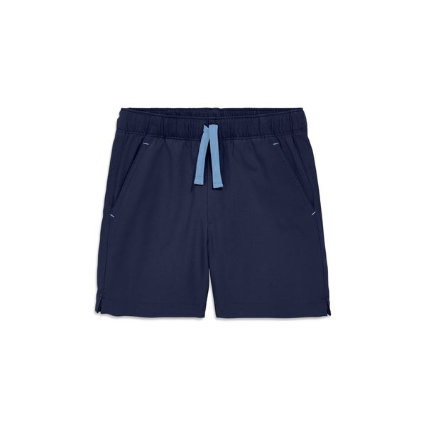 Primary Staycool stretch gym short in navy, kids, product shot