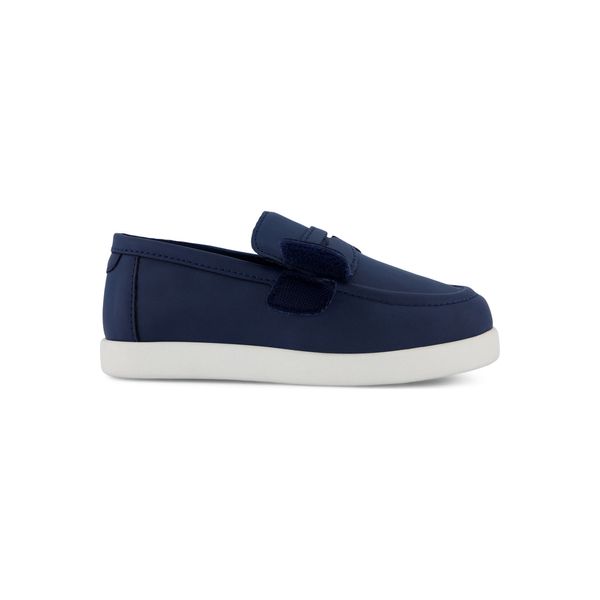 TOMS Oliver penny loafer in navy, kids, product shot
