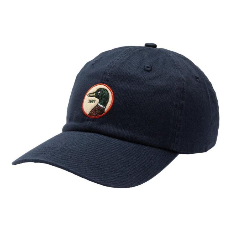 Duck Head Circle Patch Hat in navy: Christmas gift idea for husbands