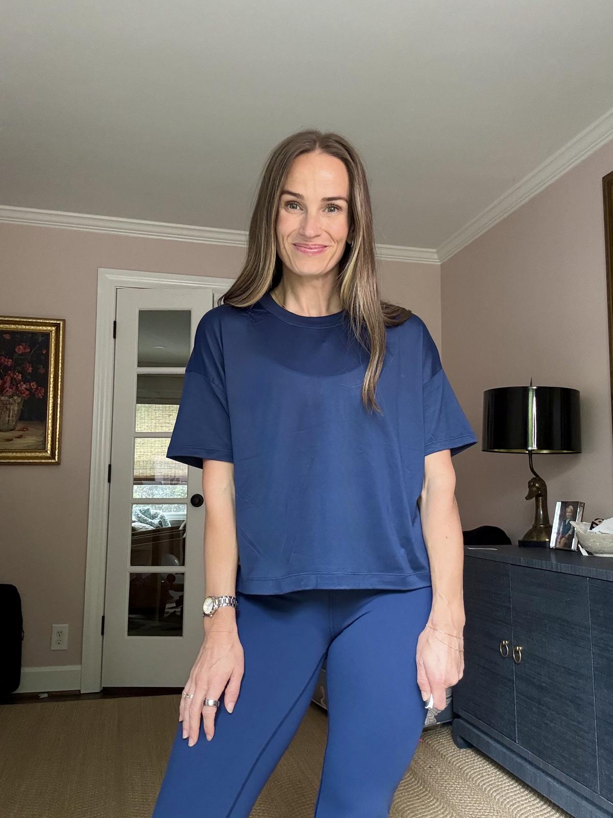 Vuori Energy Classic Tee in Blue Coast, size S