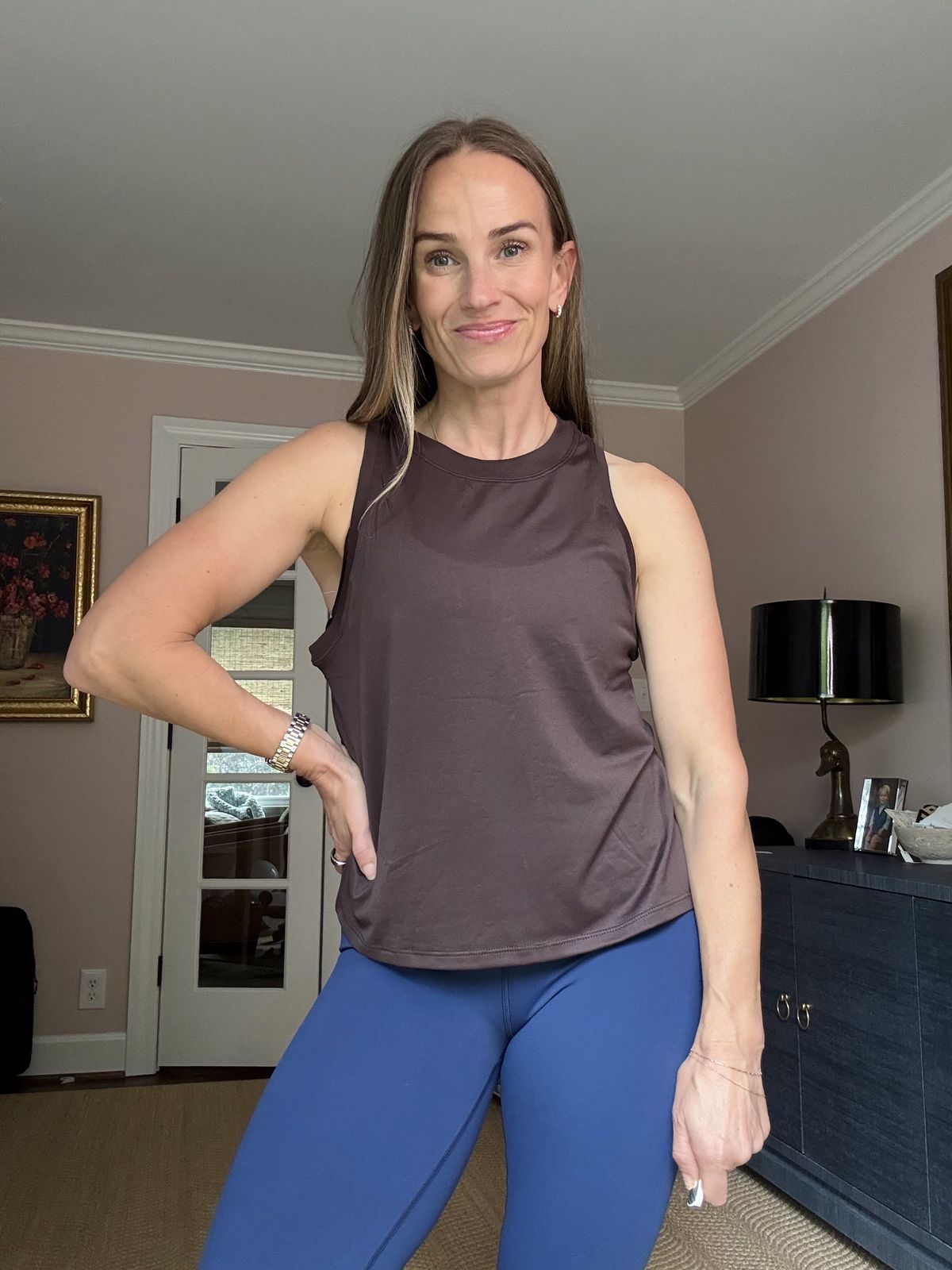 Vuori Energy Top tank in French Roast, size S
